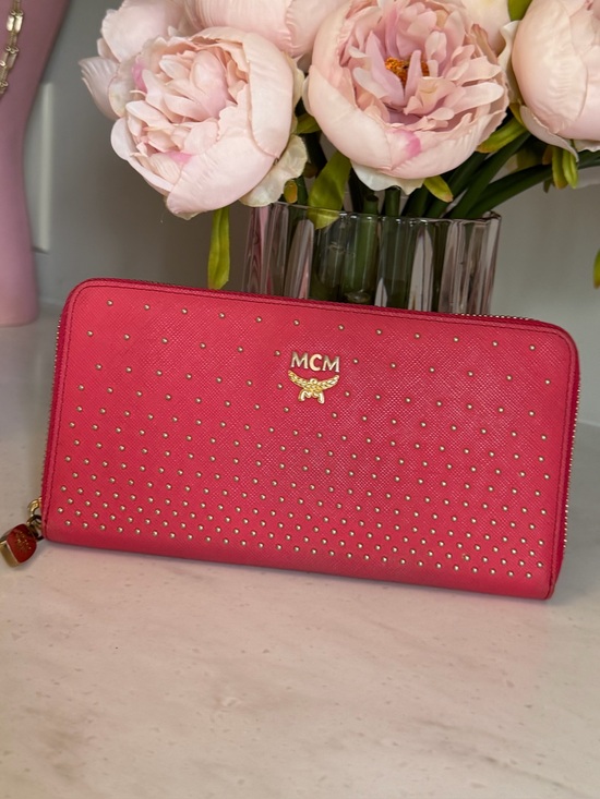 MCM Handbags - MCM Rose colored Studded Wallet